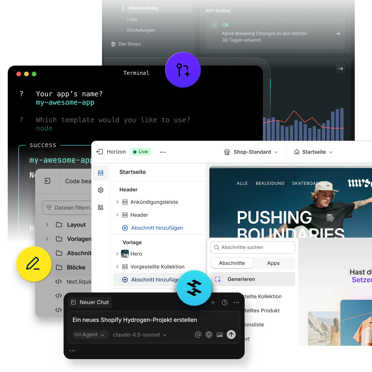 Erweiterte funktionen für den Shopify Shop